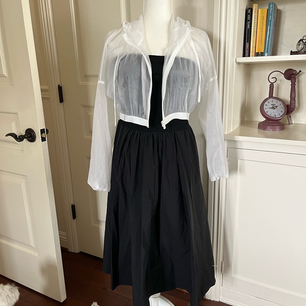 Black Strapless Dress, built in bra M